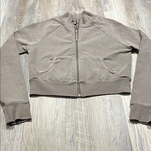 Skims Track Jacket Tan Size Small